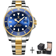 Load image into Gallery viewer, NewPAGANI Water Ghost Series Classic Blue Dial Luxury Men Automatic Watches Stainless Steel 100m Waterproof Mechanical Watch