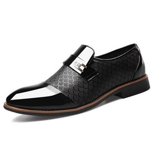 New Embossed Men's Leather Shoes Men's Leisure Single Shoes Men's Leather Shoes Leisure Shoes