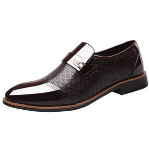 New Embossed Men's Leather Shoes Men's Leisure Single Shoes Men's Leather Shoes Leisure Shoes