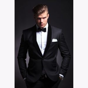 Fashion men suit 2019 slim fit men suits latest coat pant design wedding party blazer groom tuxedos costume homme JACKET+PANTS