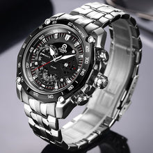 Load image into Gallery viewer, CAINO Men Sport Watches Luxury Top Brand Full Steel Fashion Business Waterproof Analog Quartz Wrist Watch Male Relogio Masculino