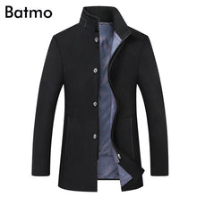 Load image into Gallery viewer, BATMO 2019 new arrival winter high quality wool thicked trench coat men,men&#39;s gray wool jackets ,plus-size M-6XL,1818